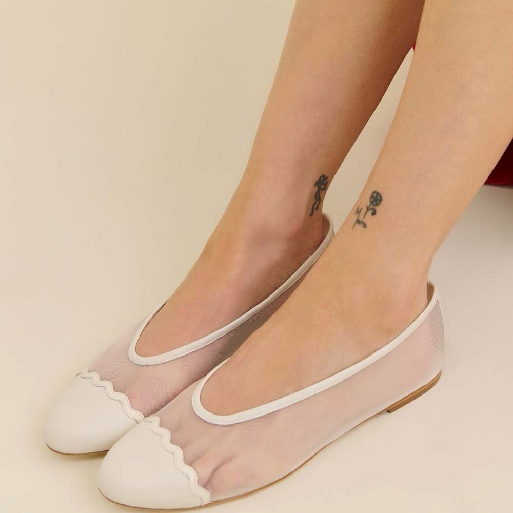 REFORMATION Tamara Cap Toe Flats